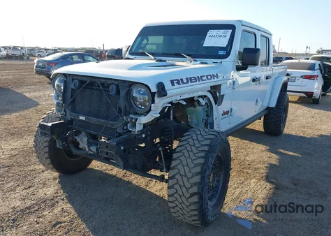 2021 Jeep Gladiator Rubicon 4X4 z USA, uszkodzony, nr VIN 1C6JJTBM3ML589236